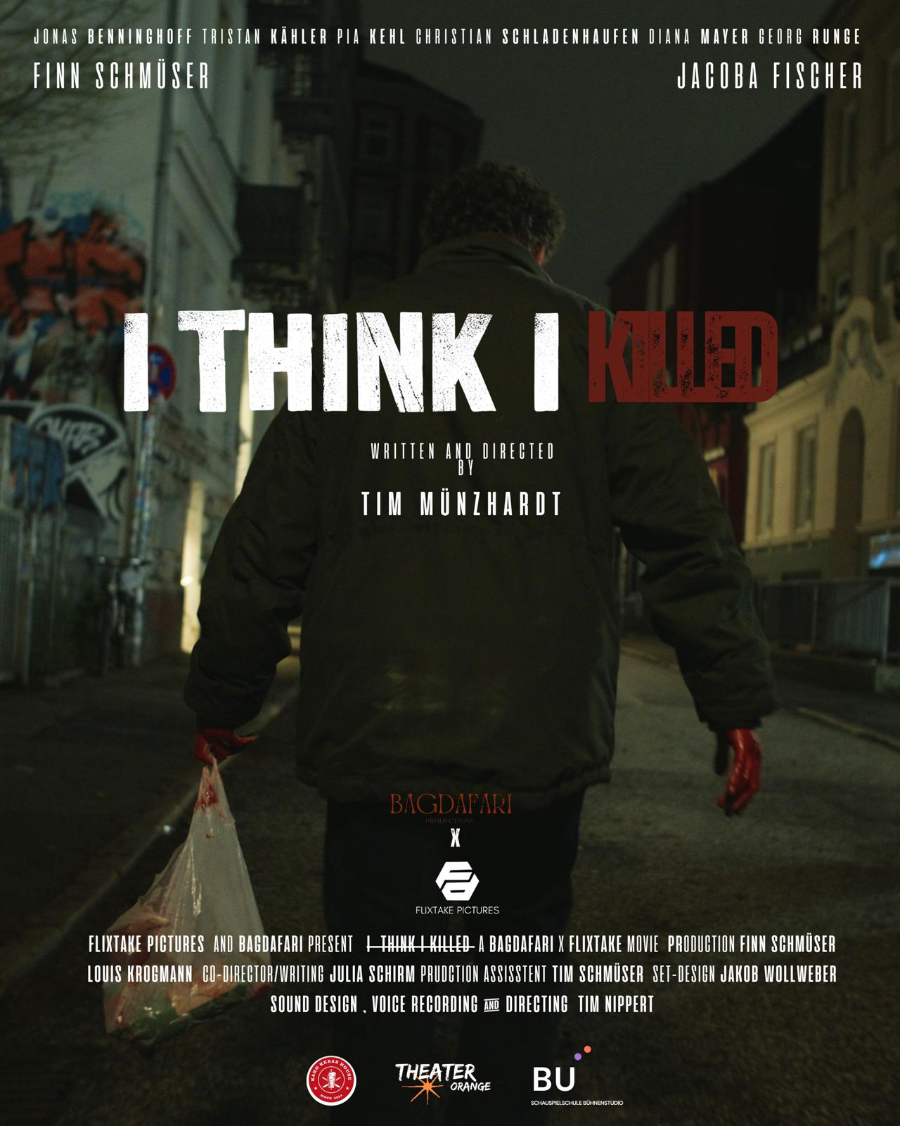 Gritty music video still with neon highlights and cinematic film grain